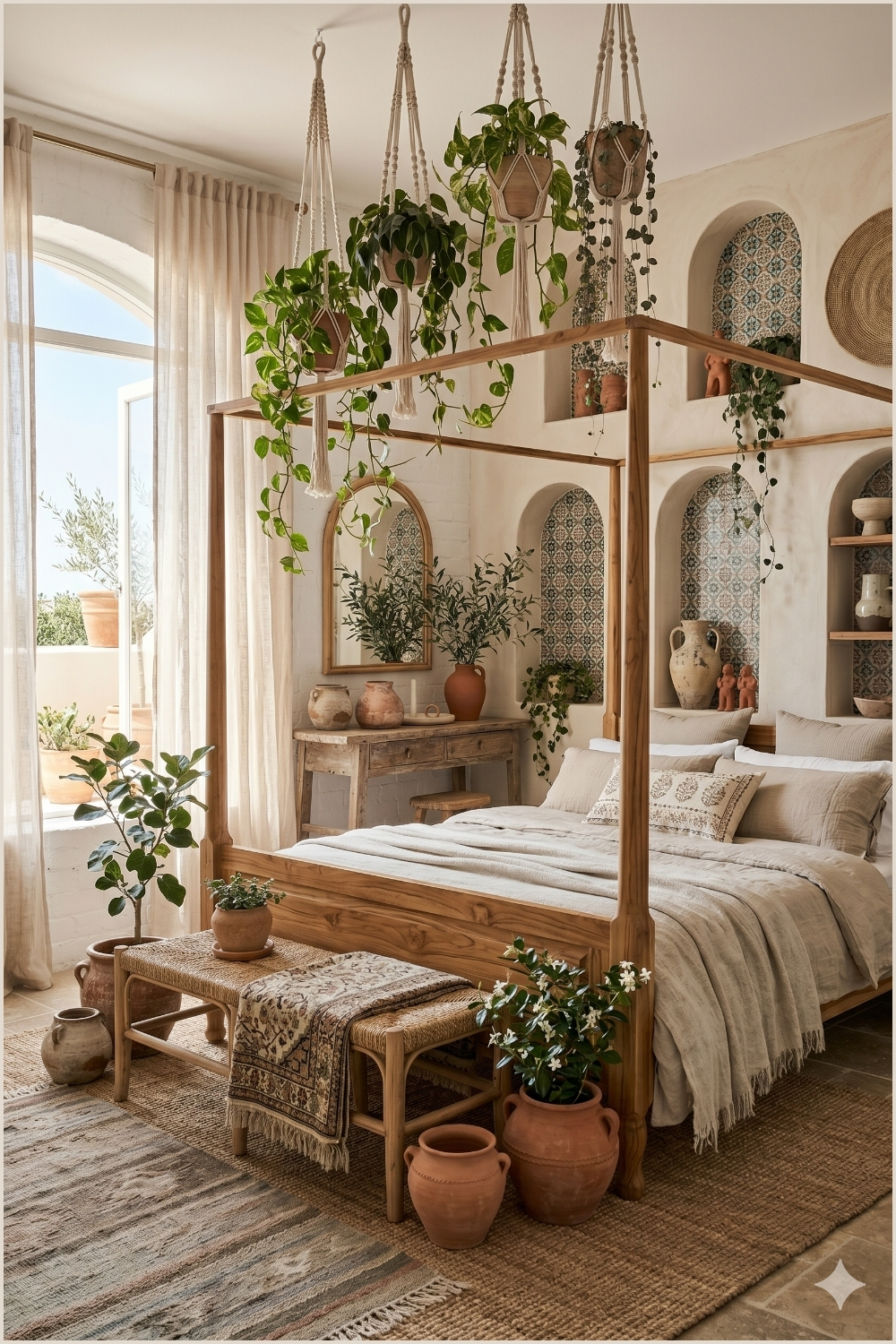 Organic Mediterranean Oasis Bedroom