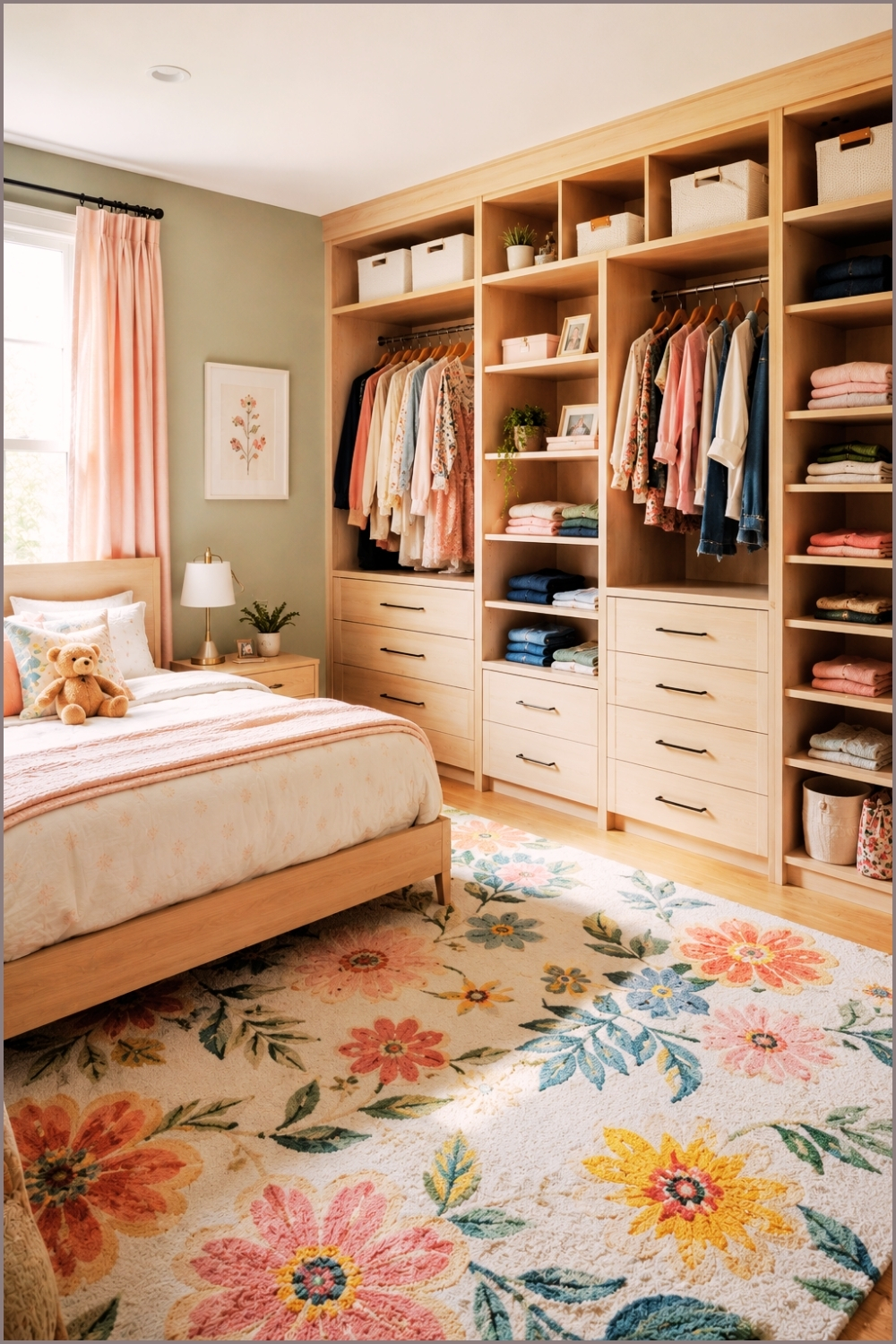 Organized Kids Closet Bedroom