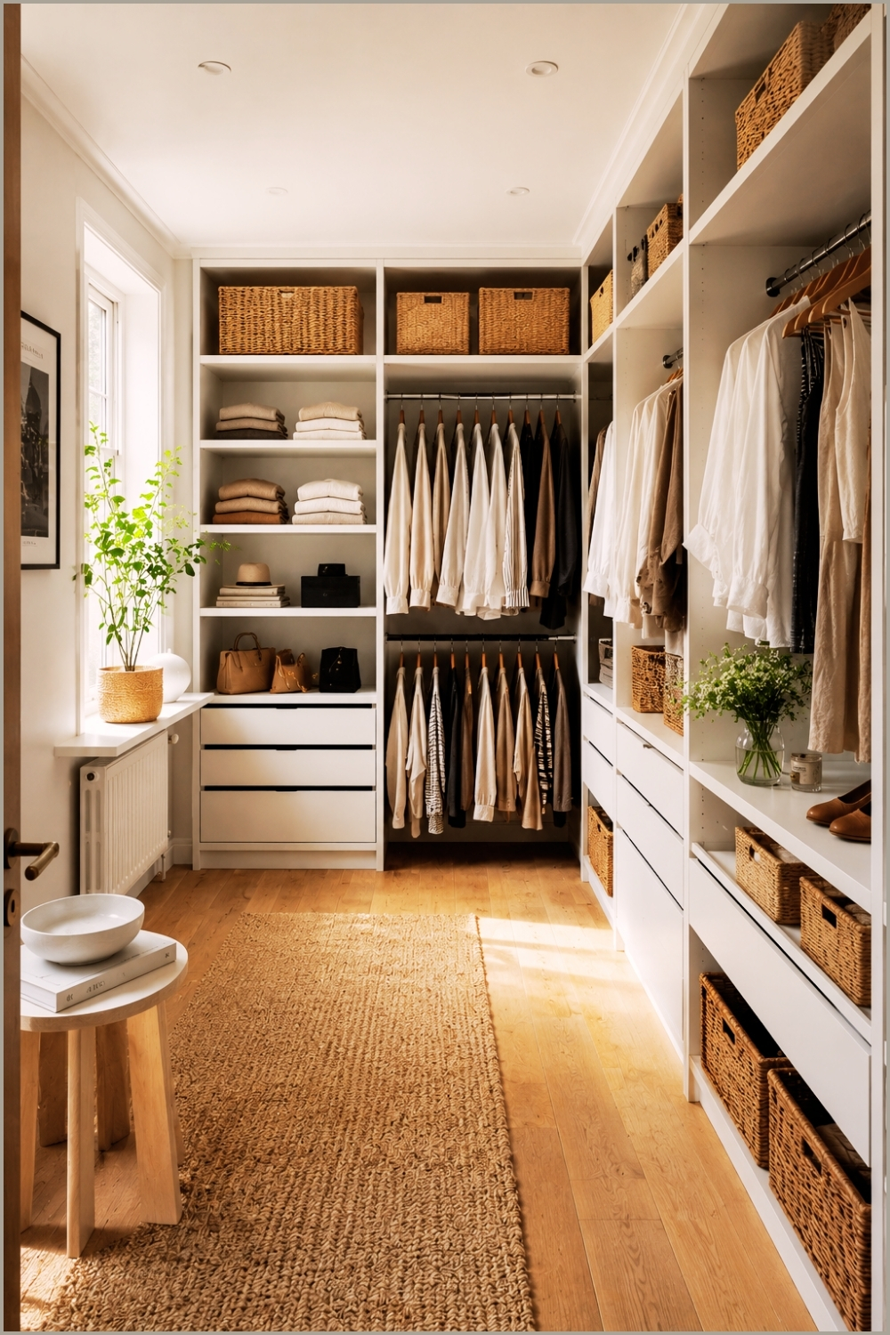 Organized Minimalist Closet Design