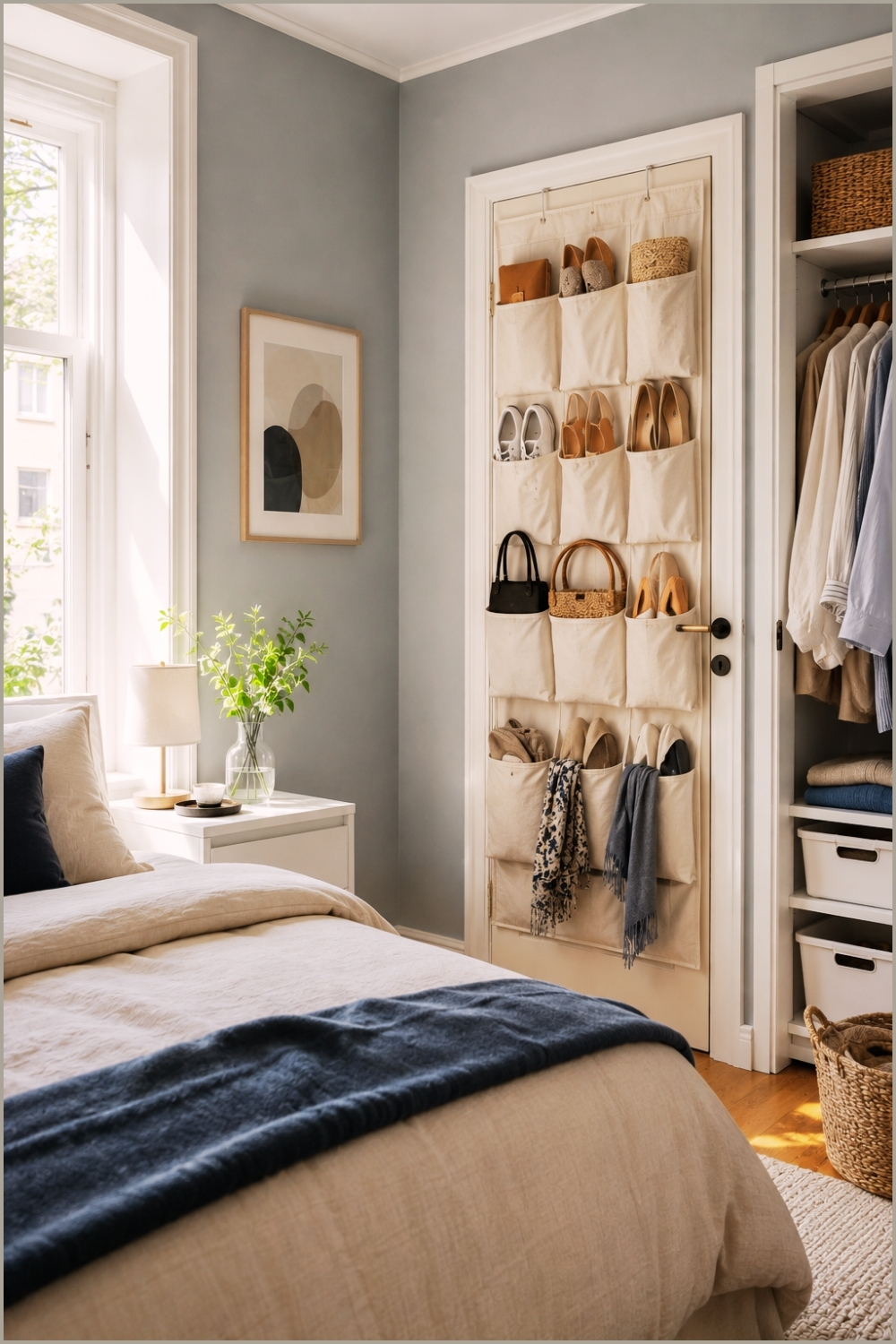 Over-The-Door Bedroom Storage Solution