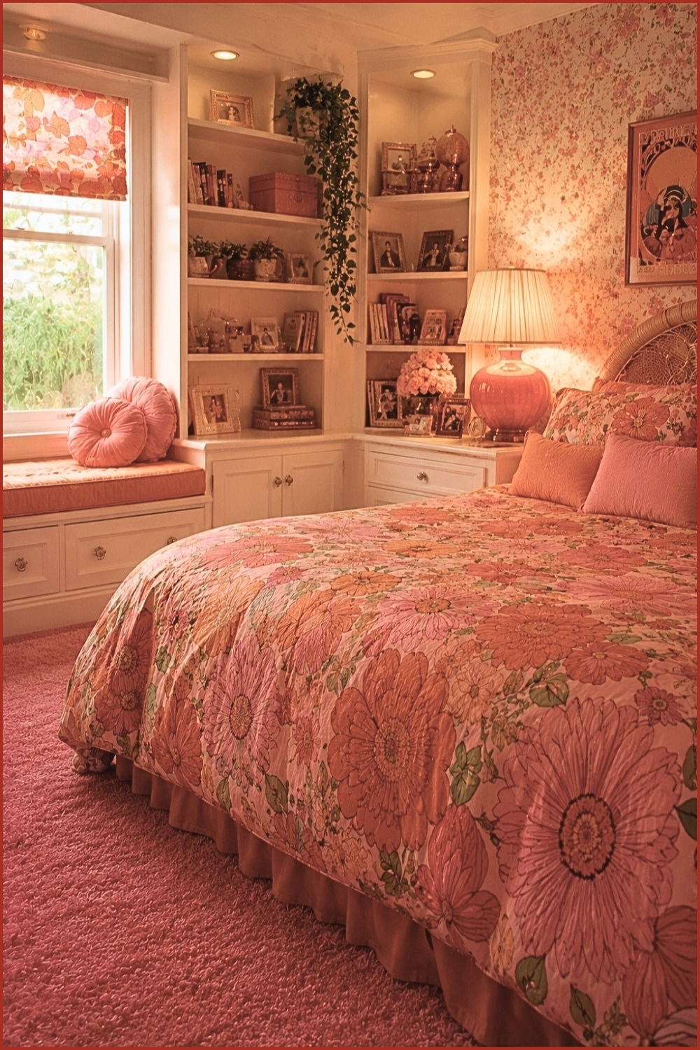 Retro Floral Pop Bedroom