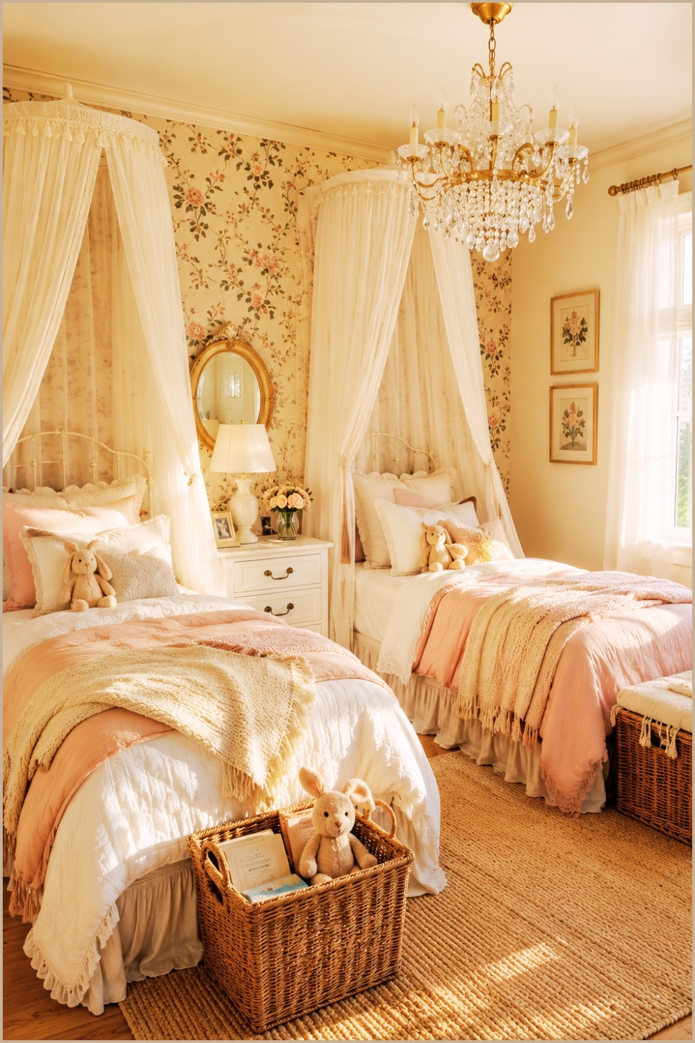 Romantic Canopy Twin Bedroom