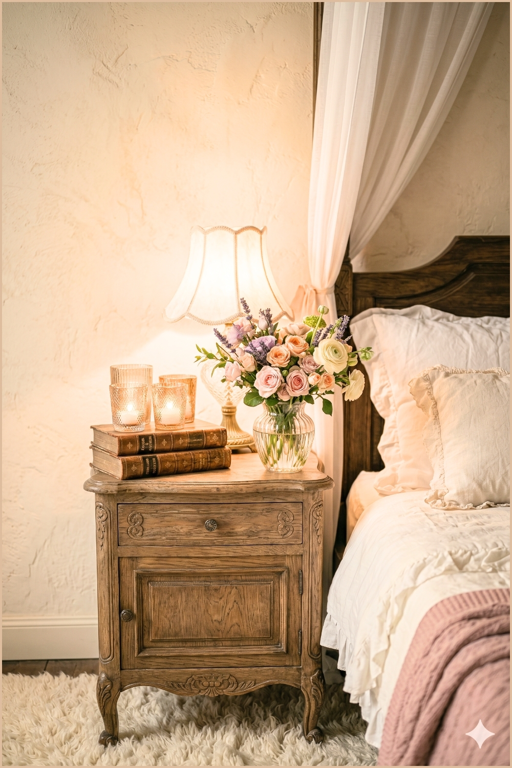 Romantic French Bedside Styling (1)