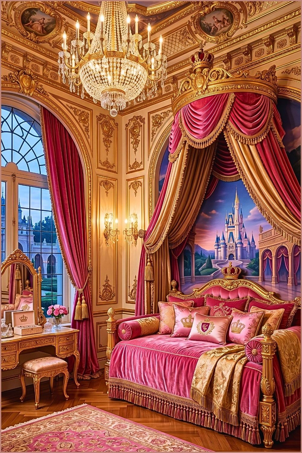 Royal Disney Princess Palace Bedroom