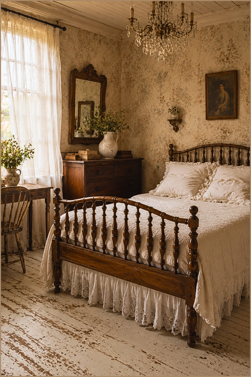 Rustic Antique Farmhouse Bedroom