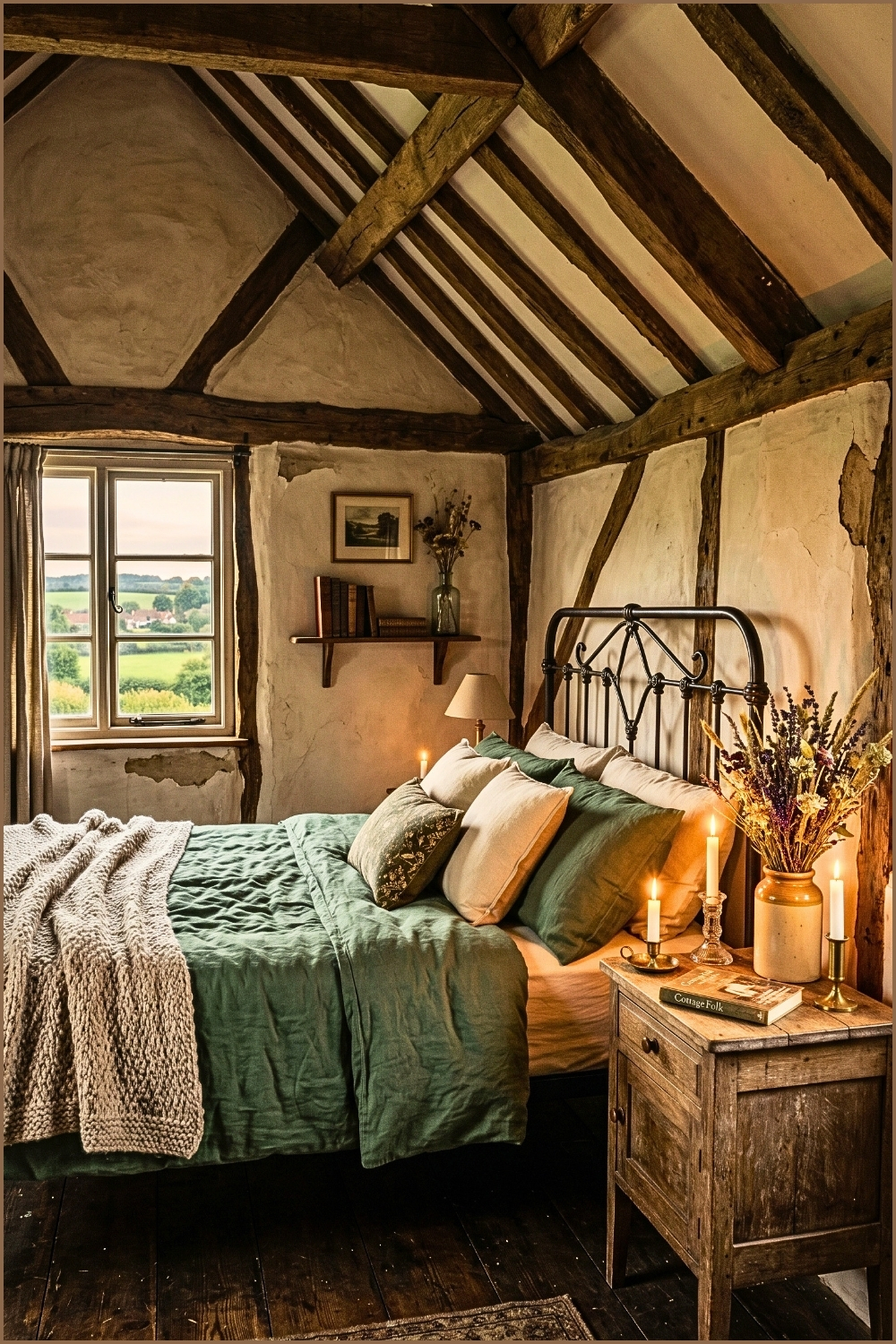 Rustic Attic Cottage Bedroom
