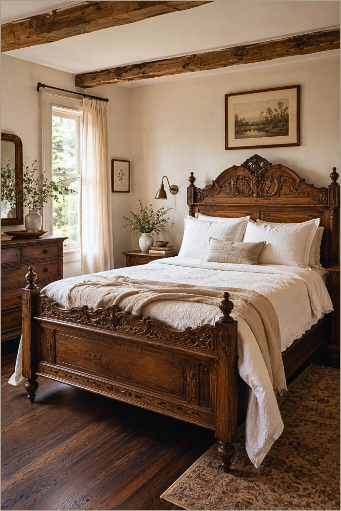 Rustic Heritage Wood Bedroom