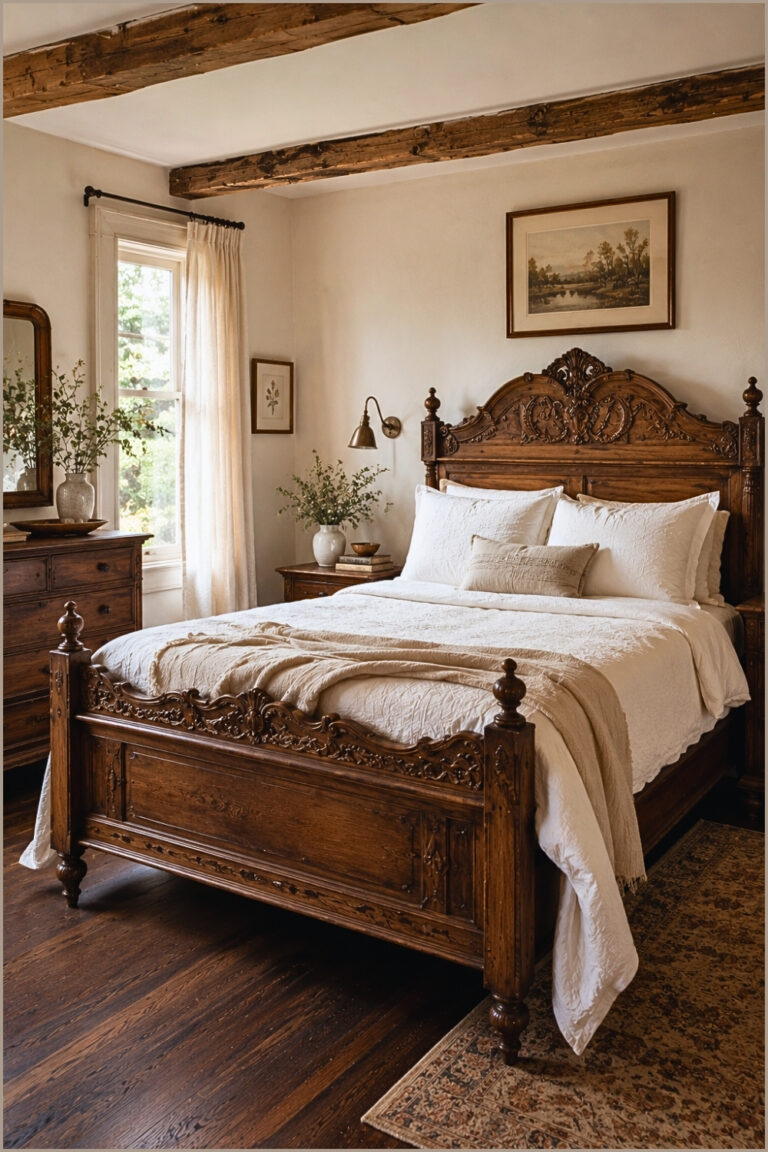 Rustic Heritage Wood Bedroom