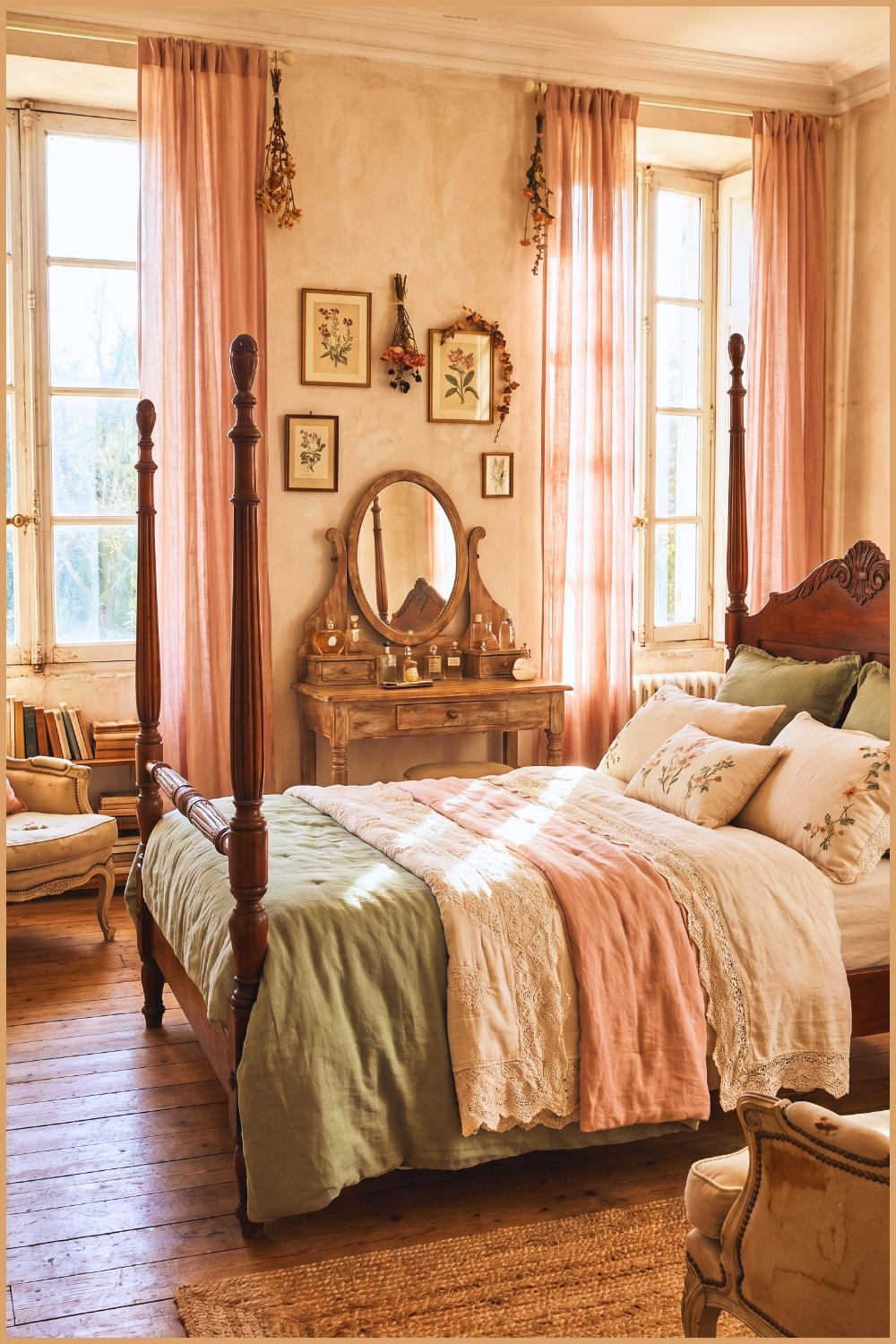 Sage Green & Blush Cottagecore Retreat