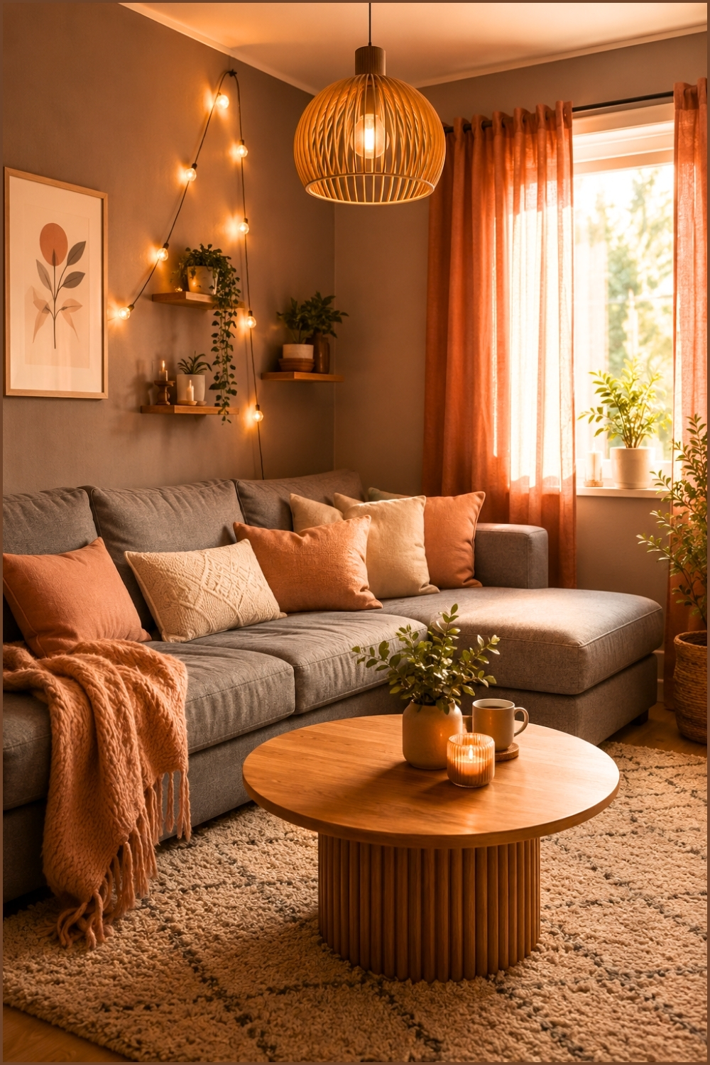 Scandinavian Earth-Toned Lounge