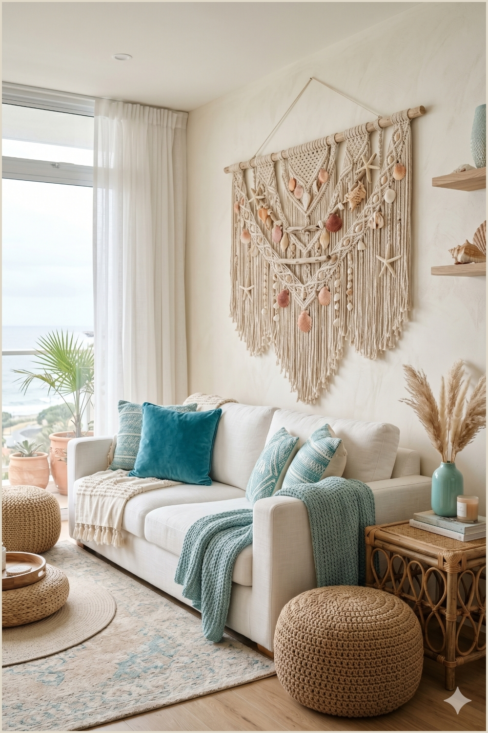 Seashell Macrame Wall Decor Ideas