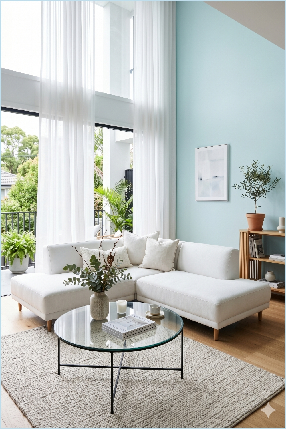 Serene Modern Pastel Lounge