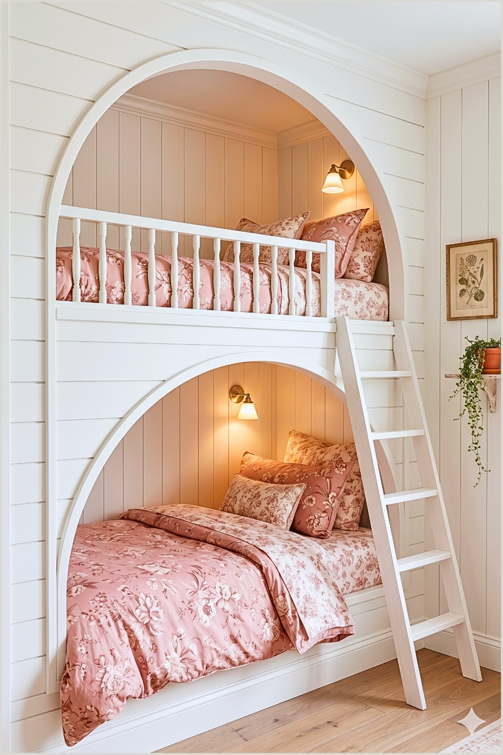 Shabby Chic Floral Bunk Suite