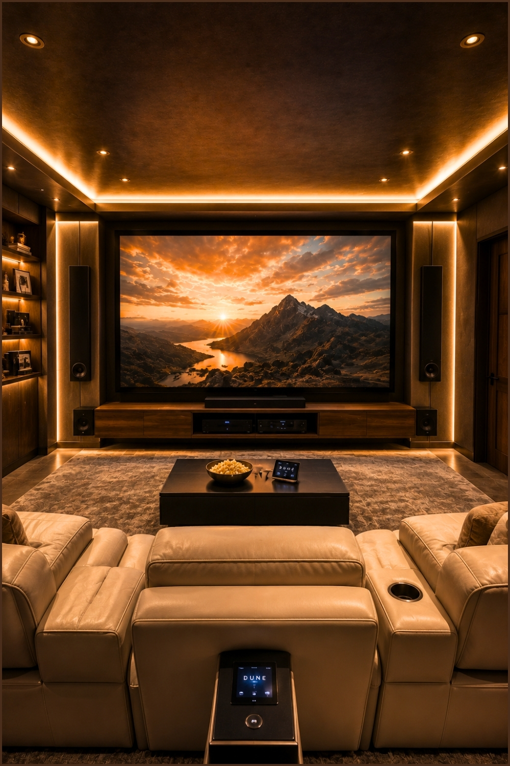 Smart Home Cinema Entertainment Room