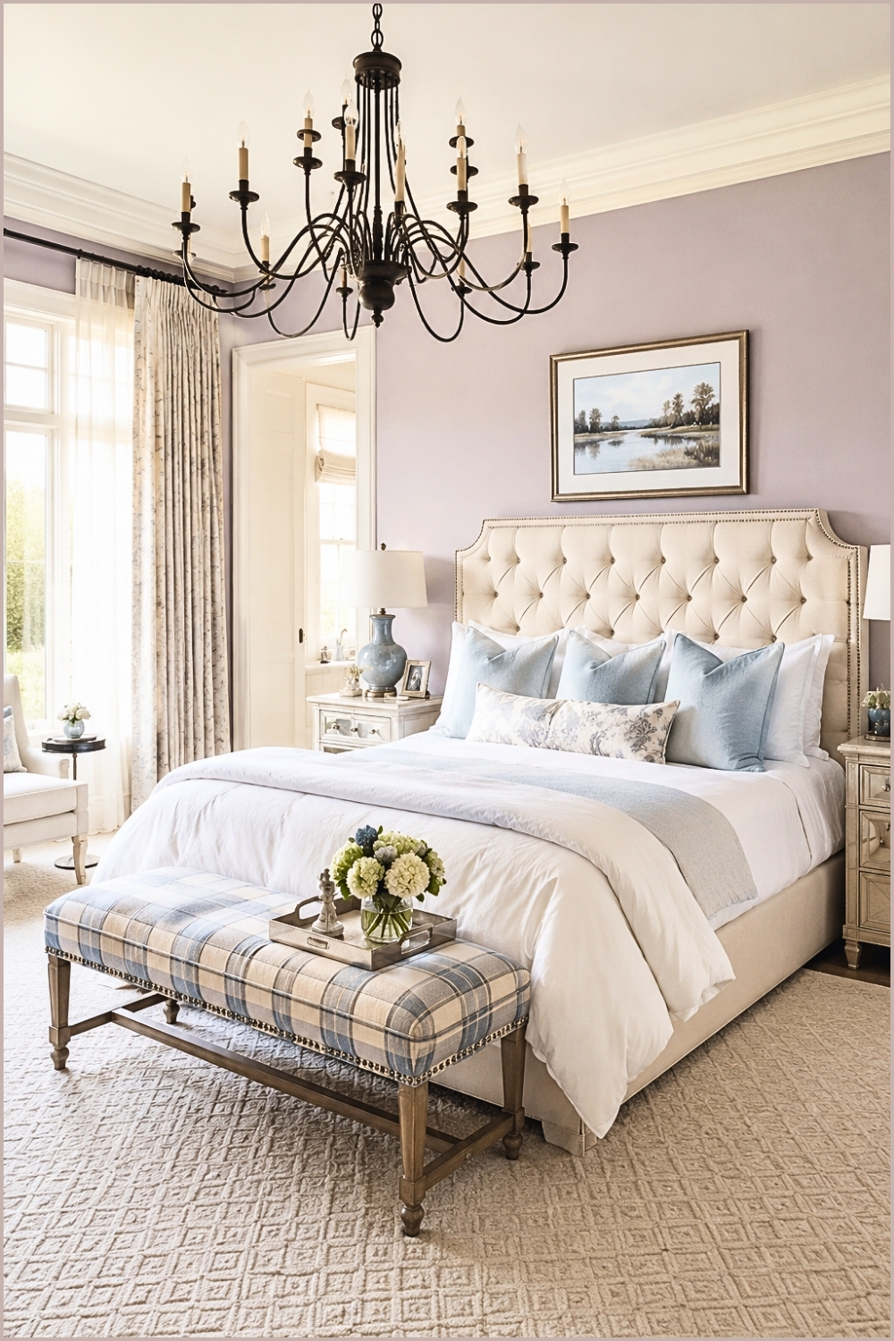 Soft Lavender Luxury Bedroom