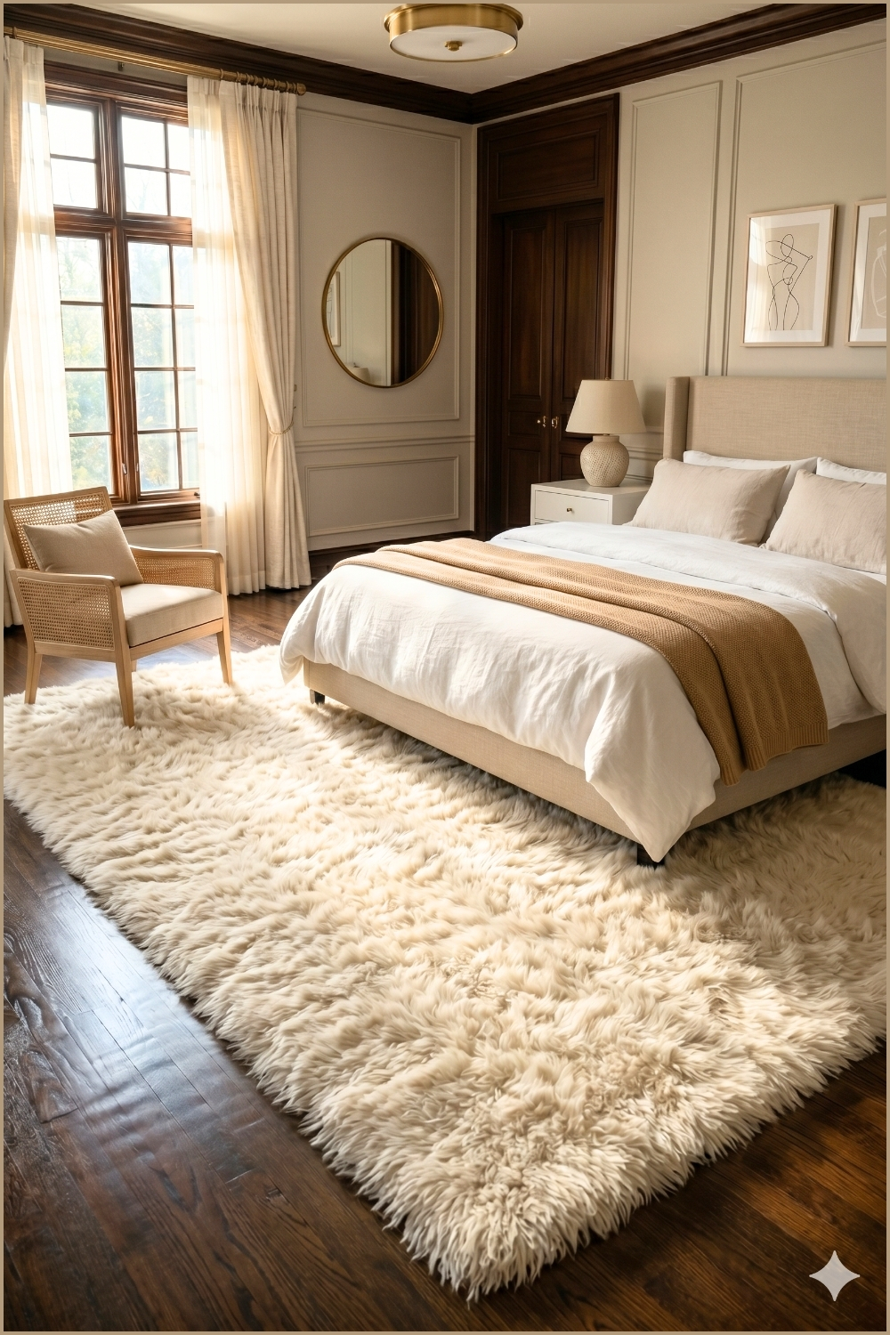 Soft Neutral Bedroom Rug
