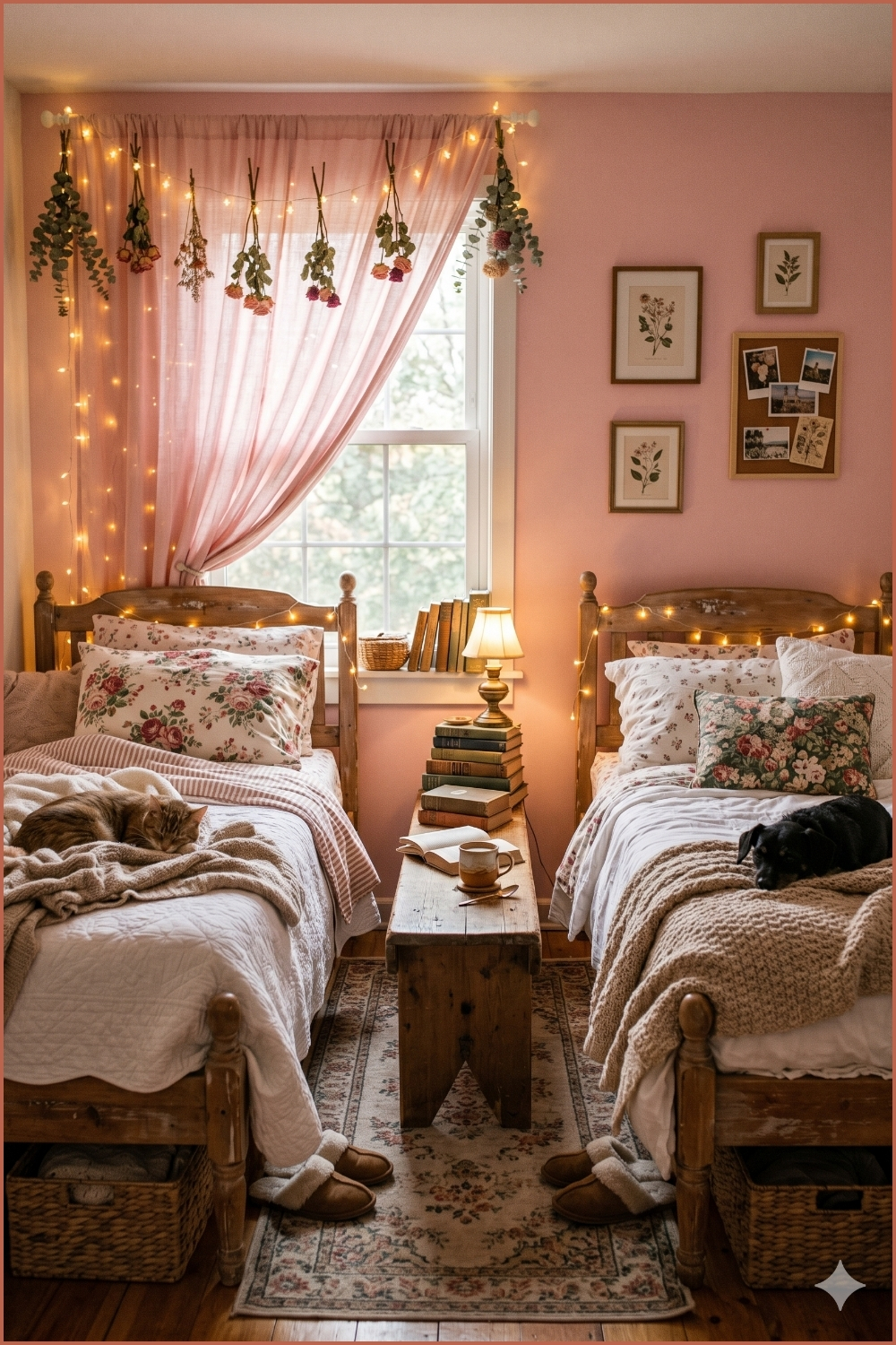 Soft Pink Storybook Twin Room