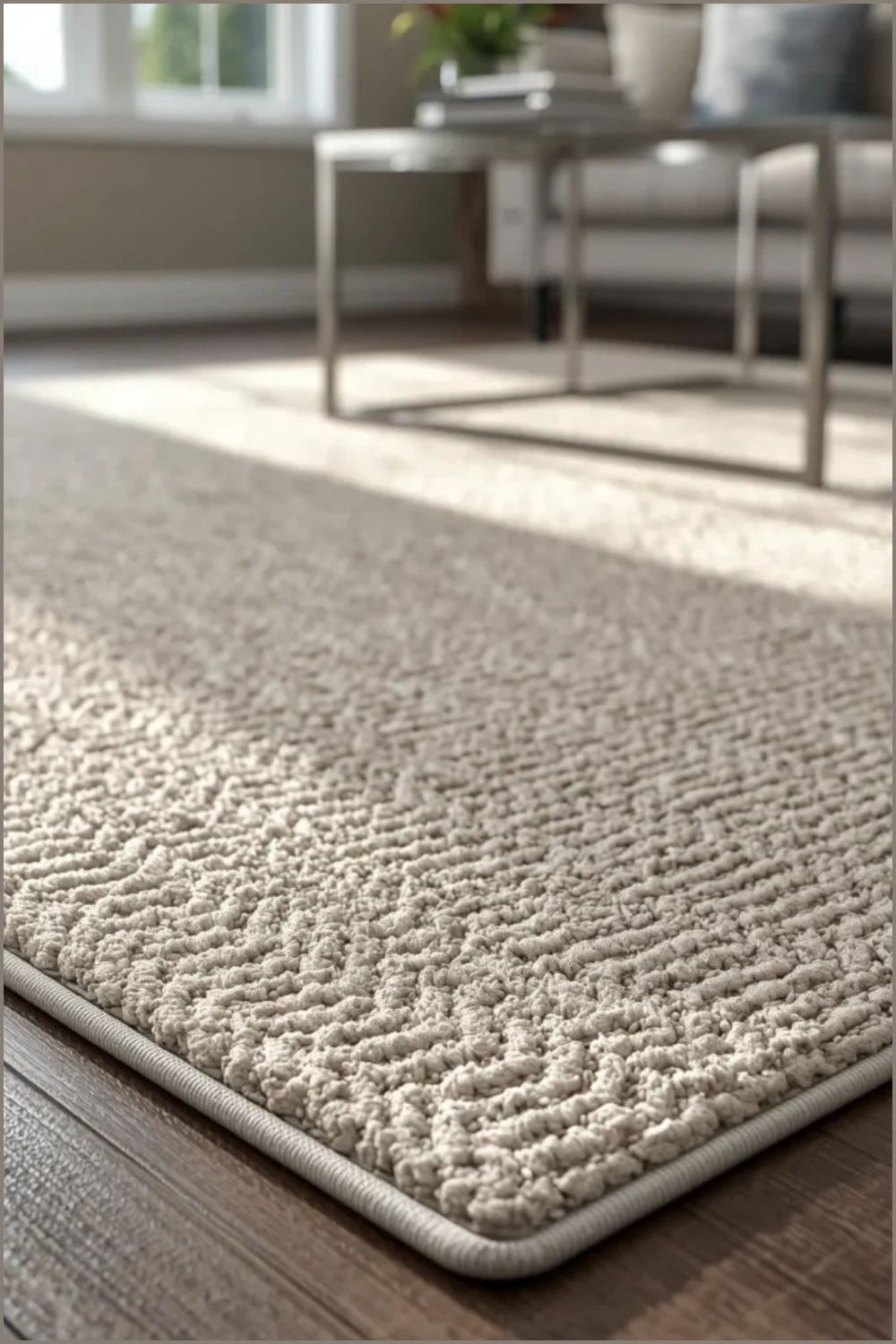 Soft Textured Neutral Rug