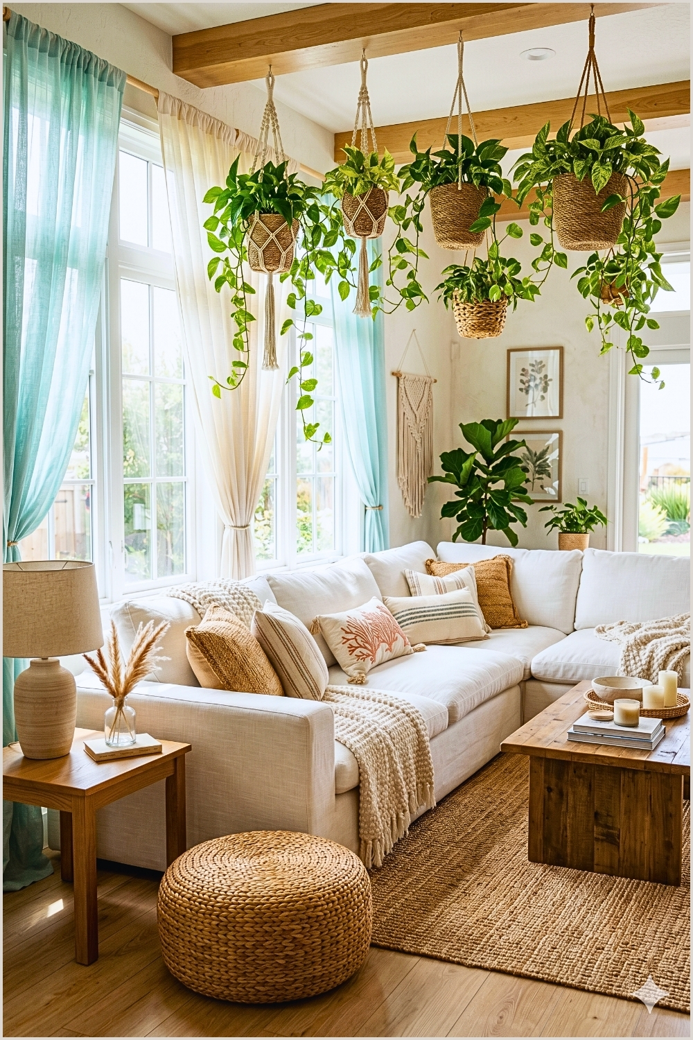 Sunlit Coastal Plant Corner