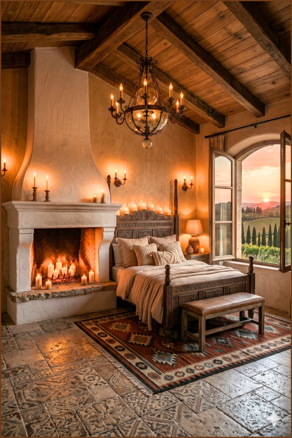 Sunset Tuscany Bedroom