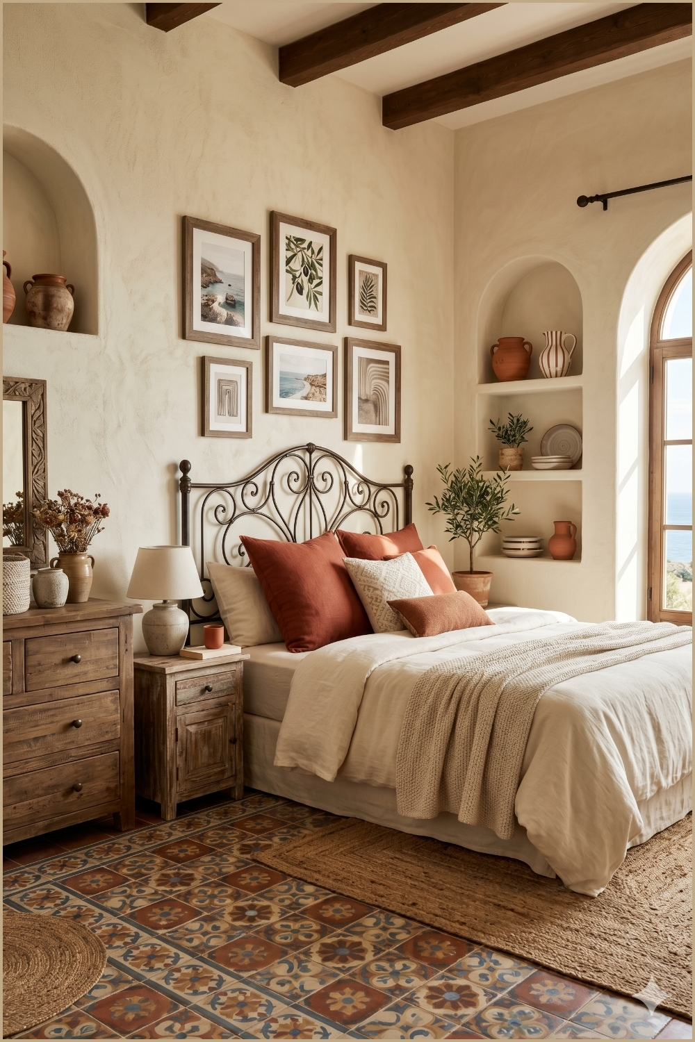 Terracotta Mediterranean Bedroom