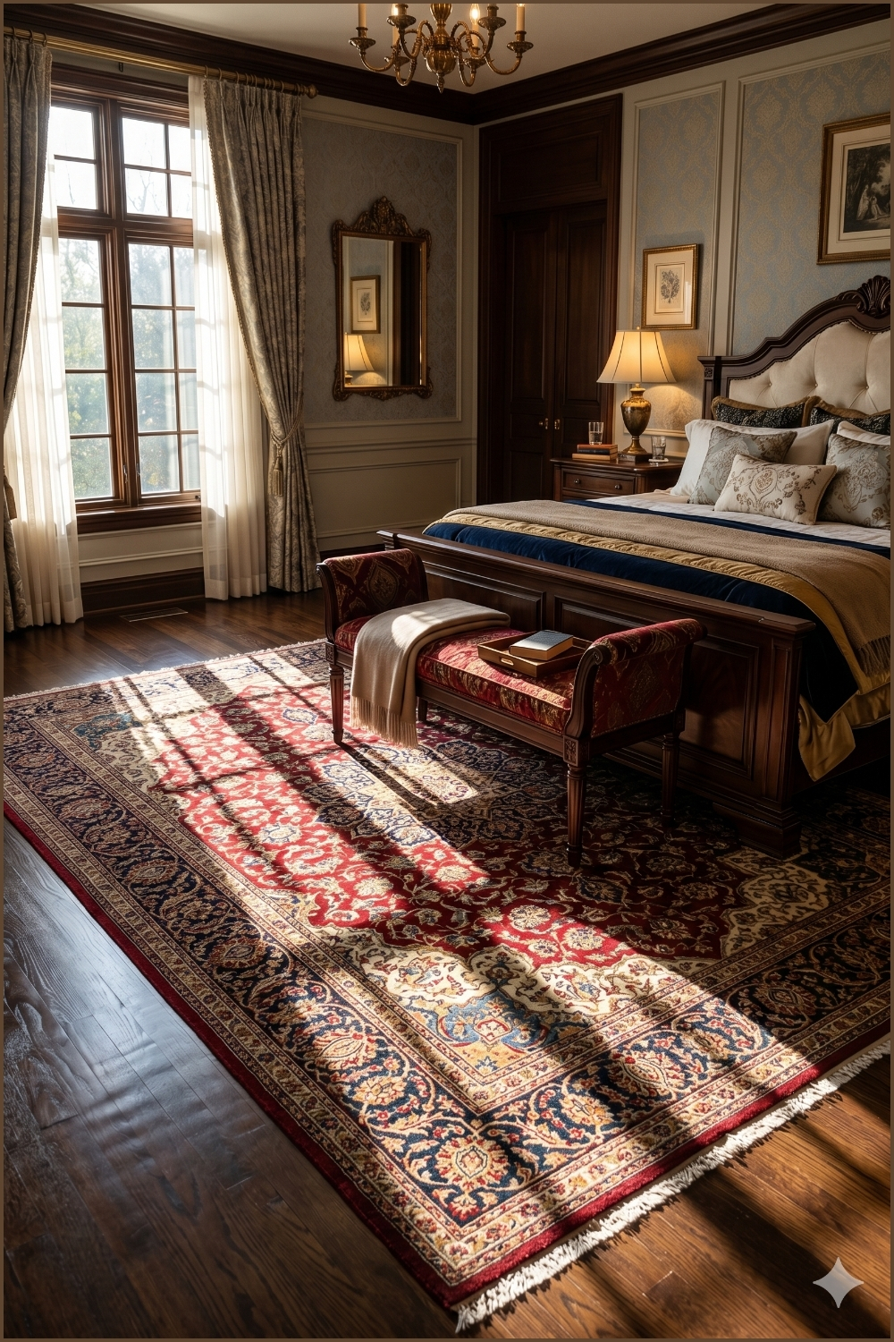 Traditional Persian Bedroom Rug