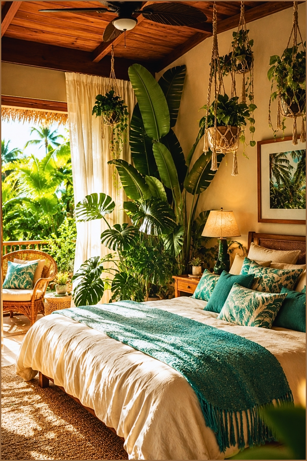 Tropical Jungle Bedroom Oasis
