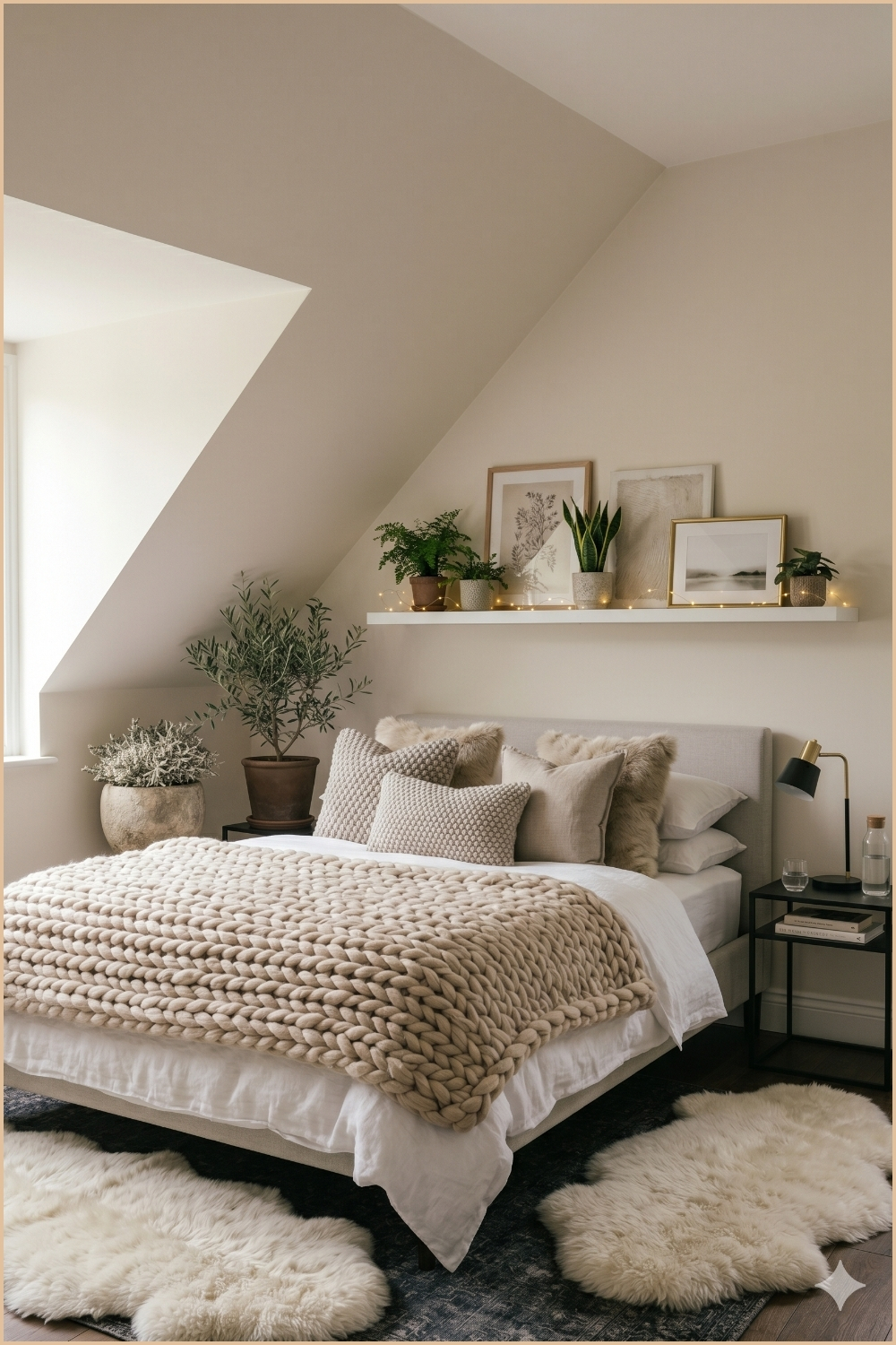 Ultra-Cozy Chunky Knit Bedroom