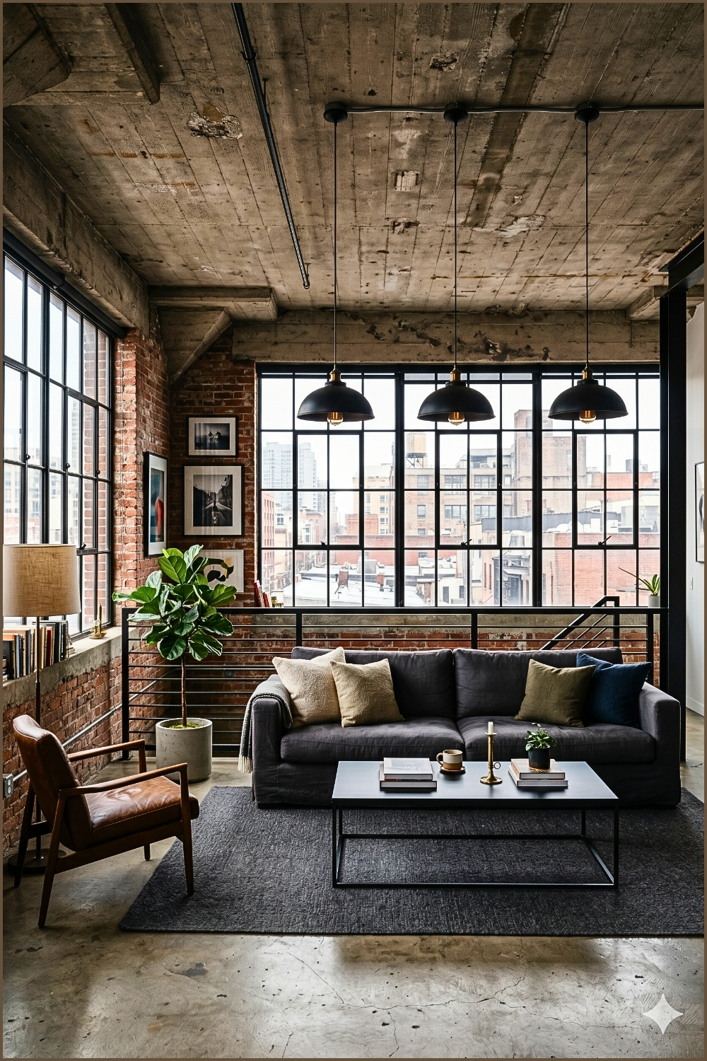 Urban Loft Industrial Sofa Room