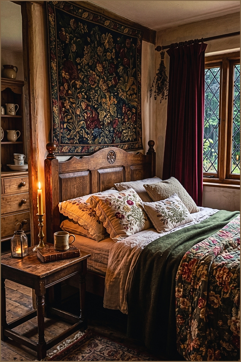 Velvet Tapestry Cottage Bedroom