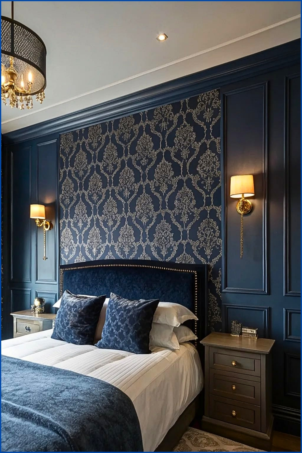 Victorian Indigo Sophistication