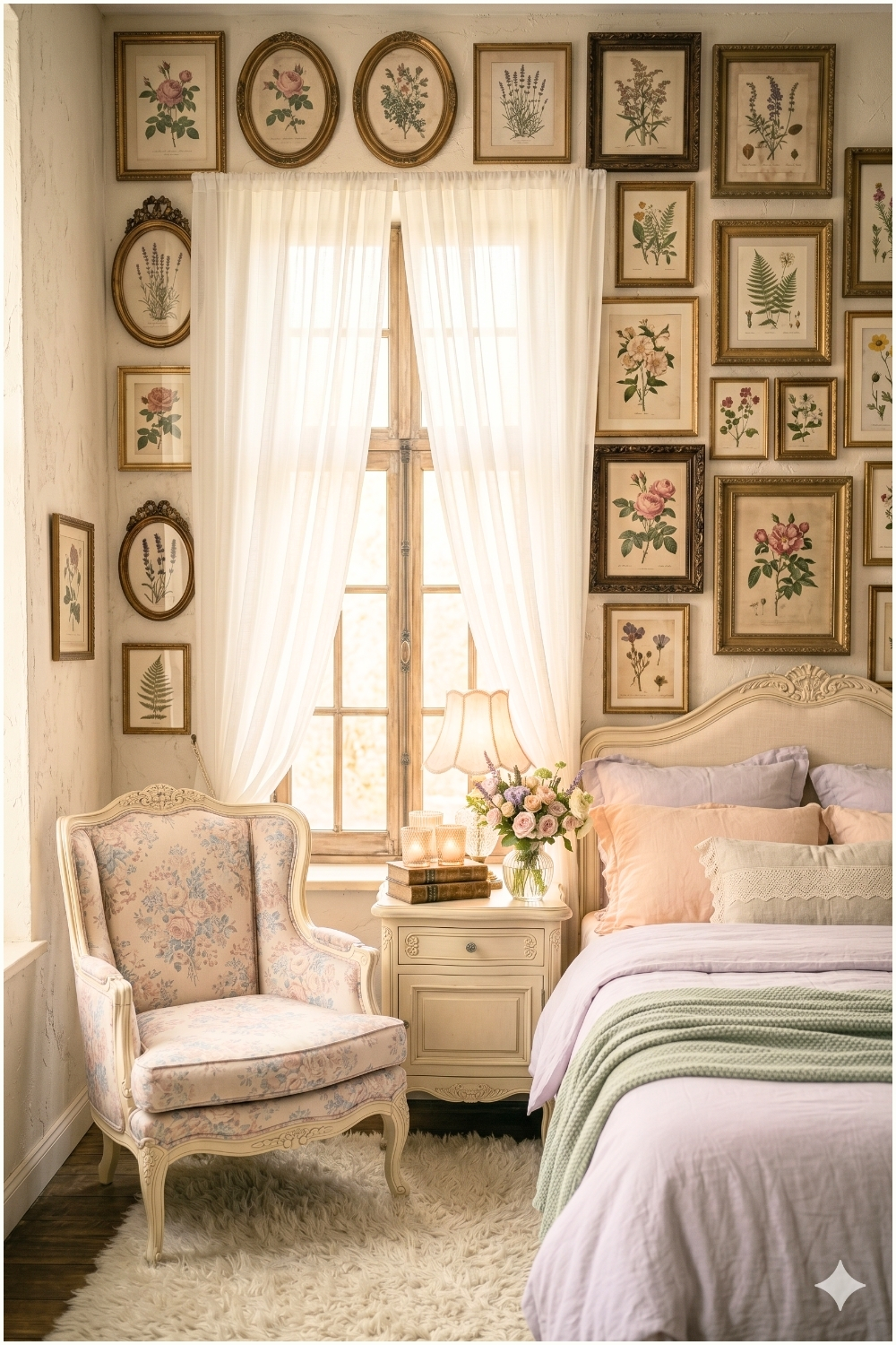 Vintage Botanical Gallery Wall