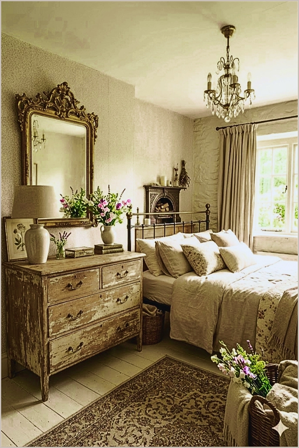 Vintage French Cottage Bedroom