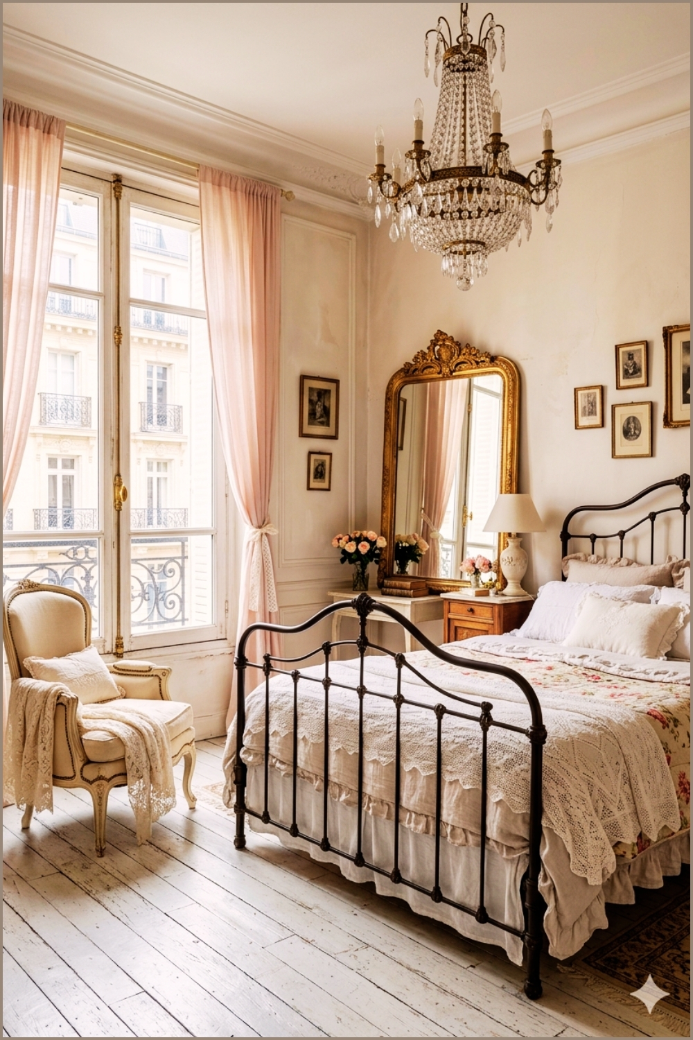 Vintage Parisian Romantic Bedroom