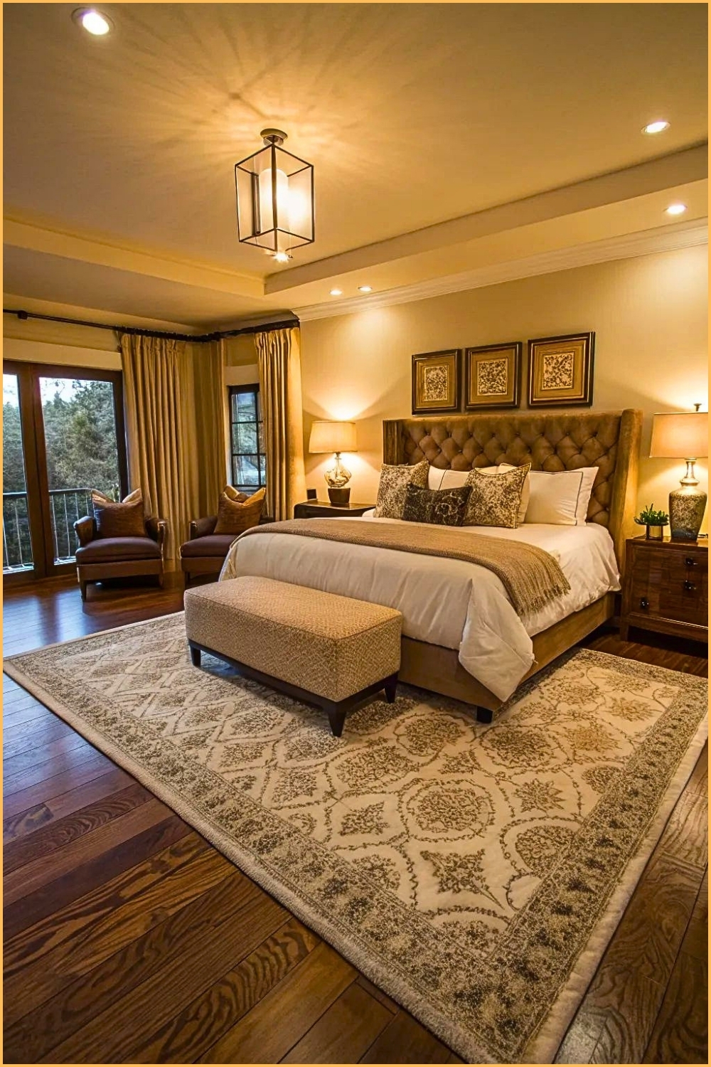 Warm Contemporary Bedroom