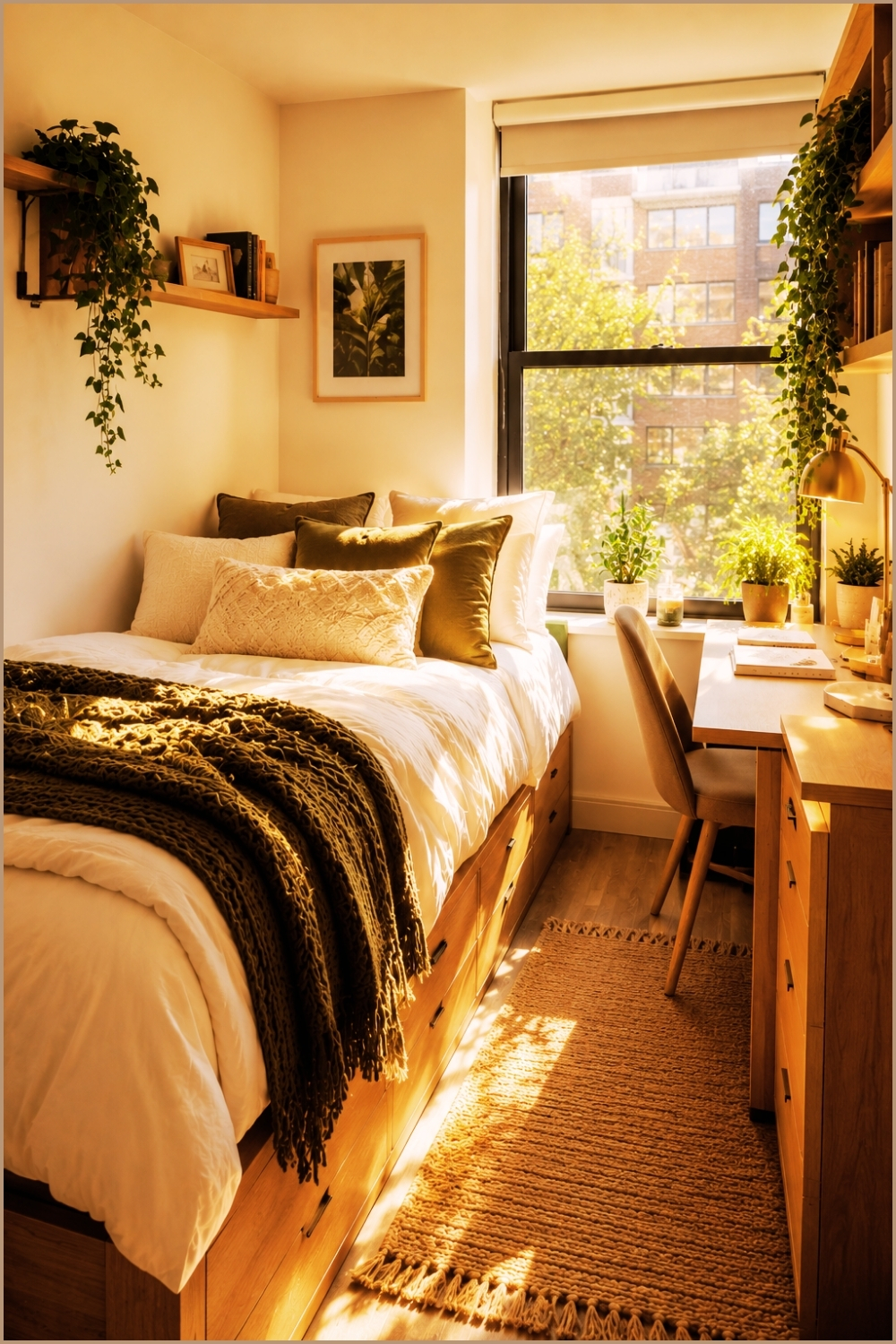 Warm Wood Study Dorm