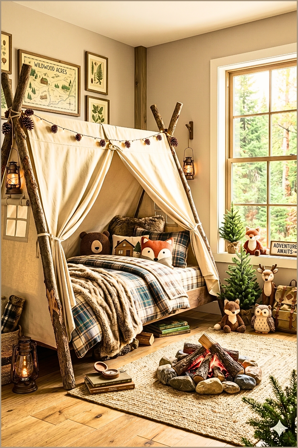 Woodland Adventure Teepee Bedroom