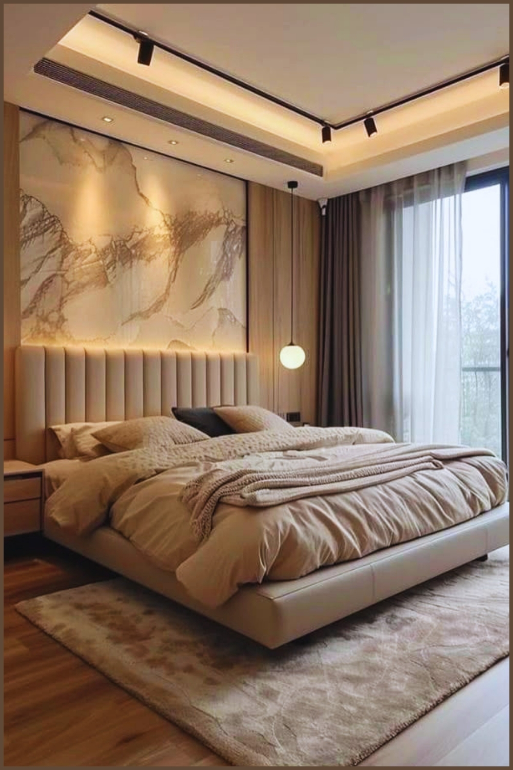 Warm Modern Luxury Bedroom