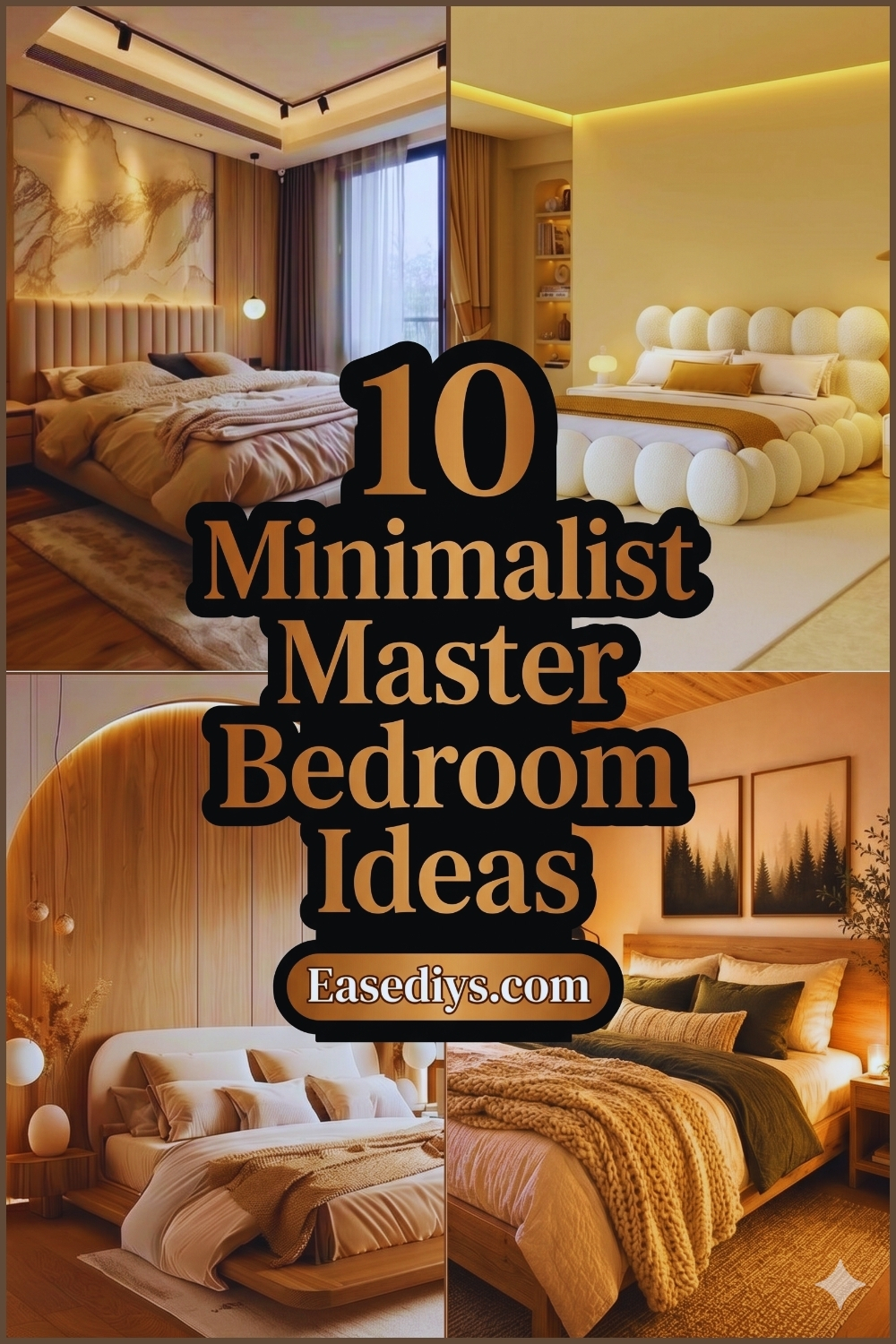 minimalist master Bedroom Ideas