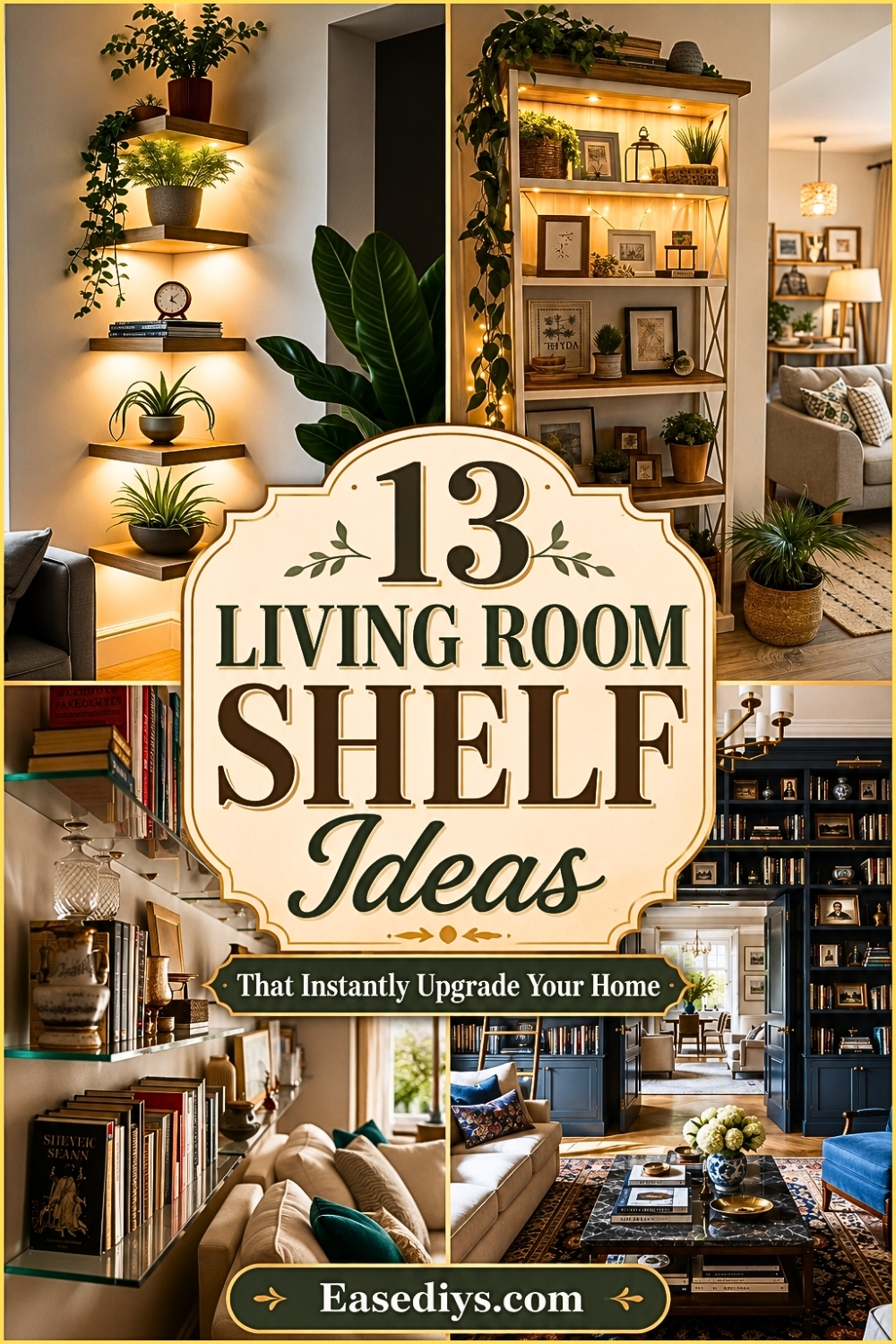 13 Living Room Shelf Ideas That Instantly Upgrade Your Home