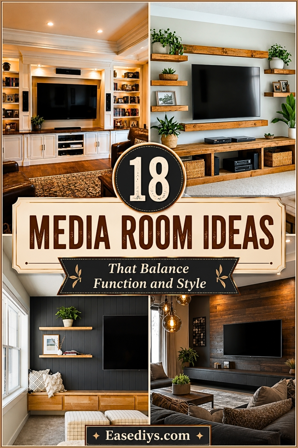 18 Media Room Ideas That Balance Function and Style