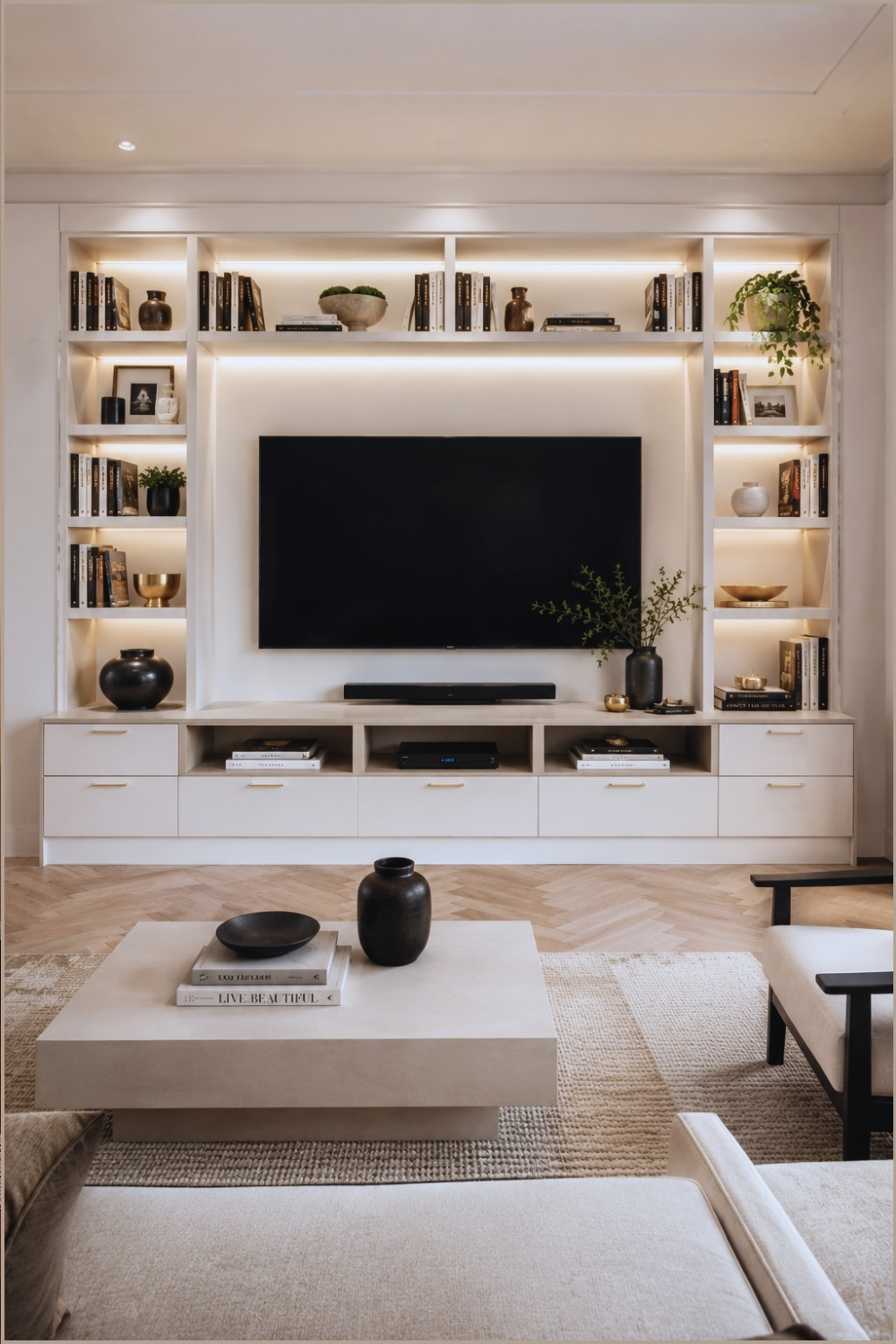 Entertainment Center Bookshelf Wall