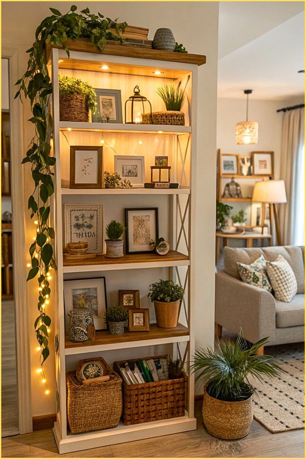 Illuminated Botanical Tower