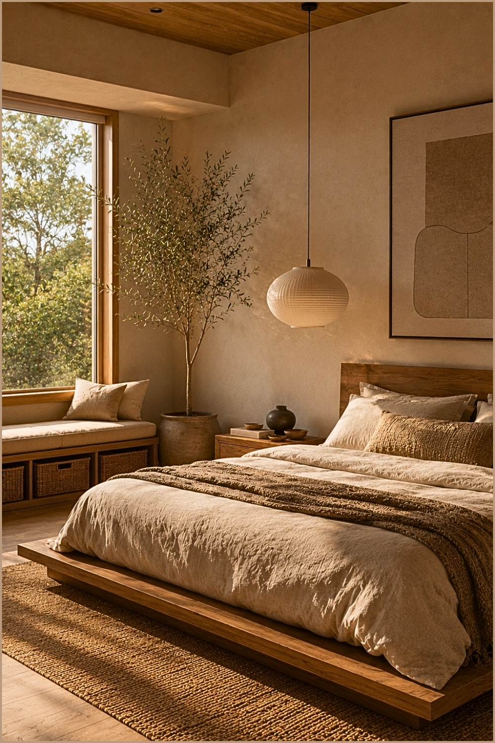 Minimal Japandi Bedroom Retreat