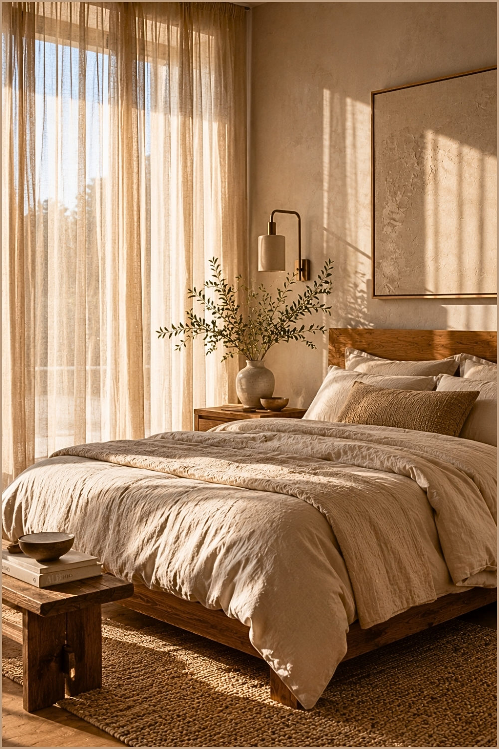 Soft Linen Curtains Bedroom