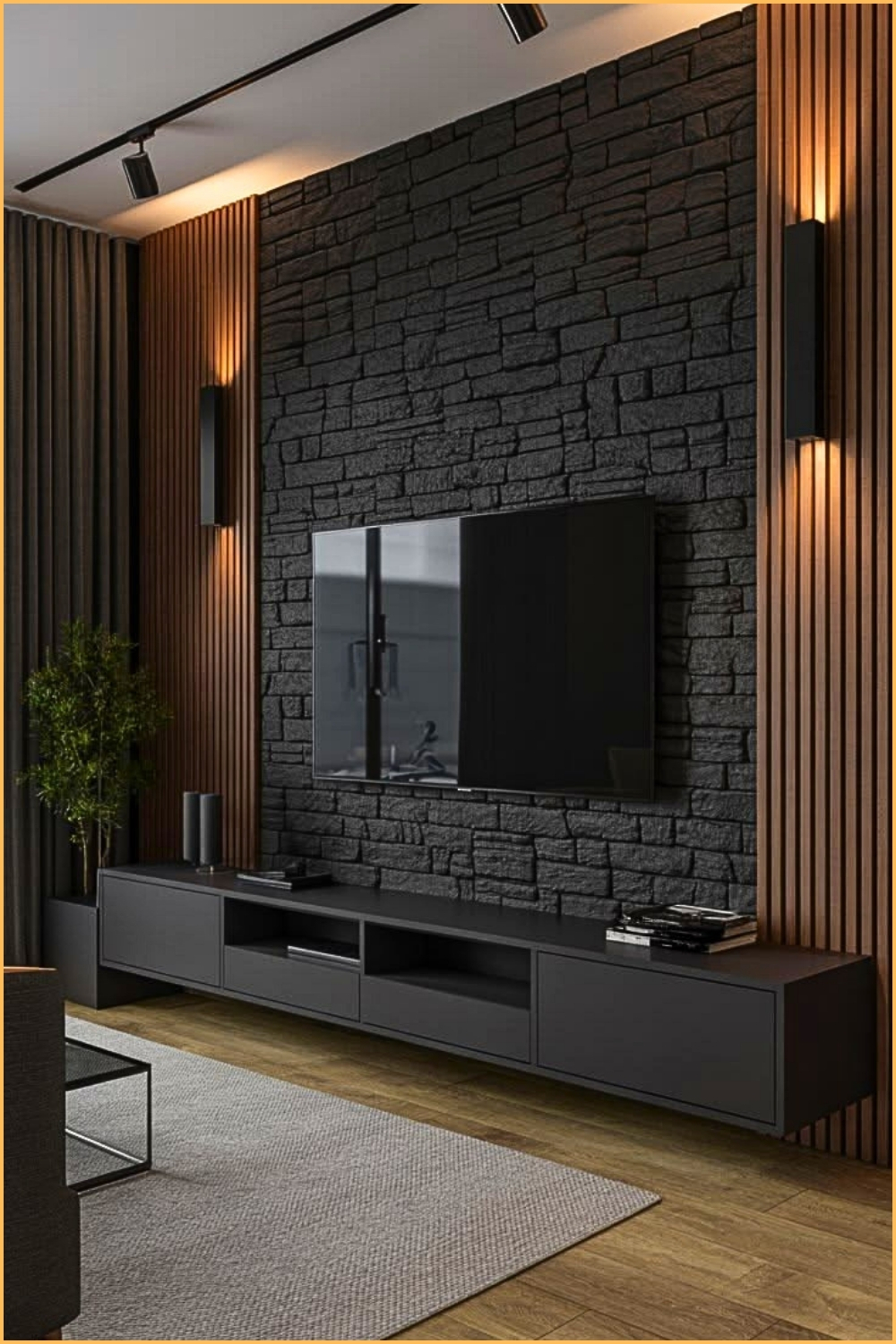 Textured Charcoal Modern