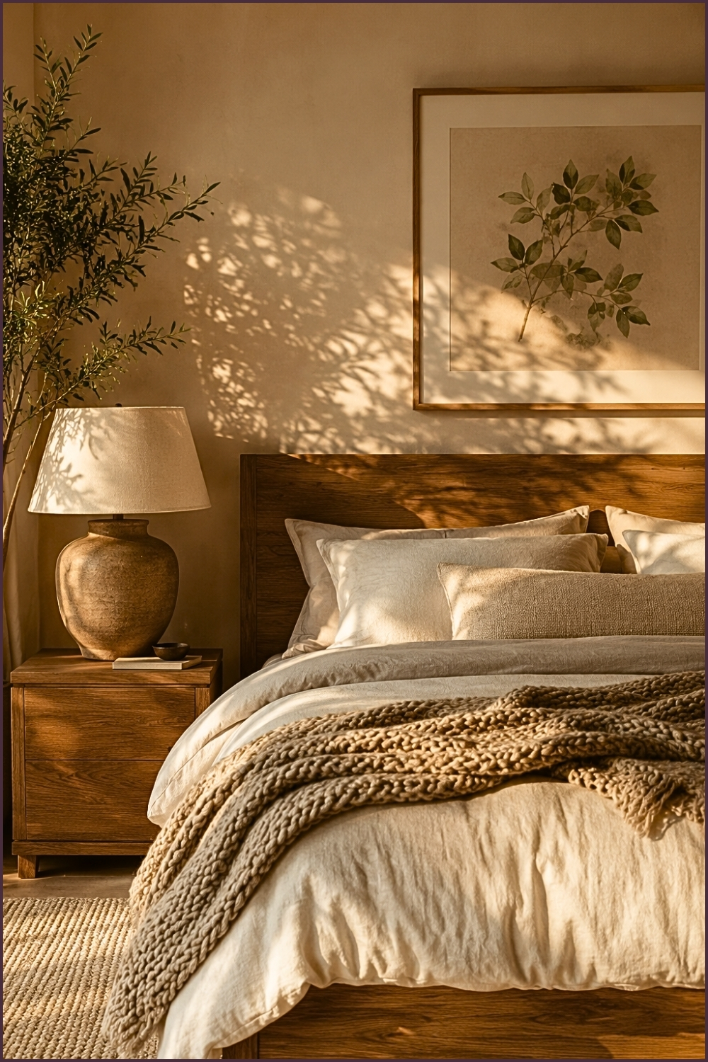 Warm Organic Bedroom Corner